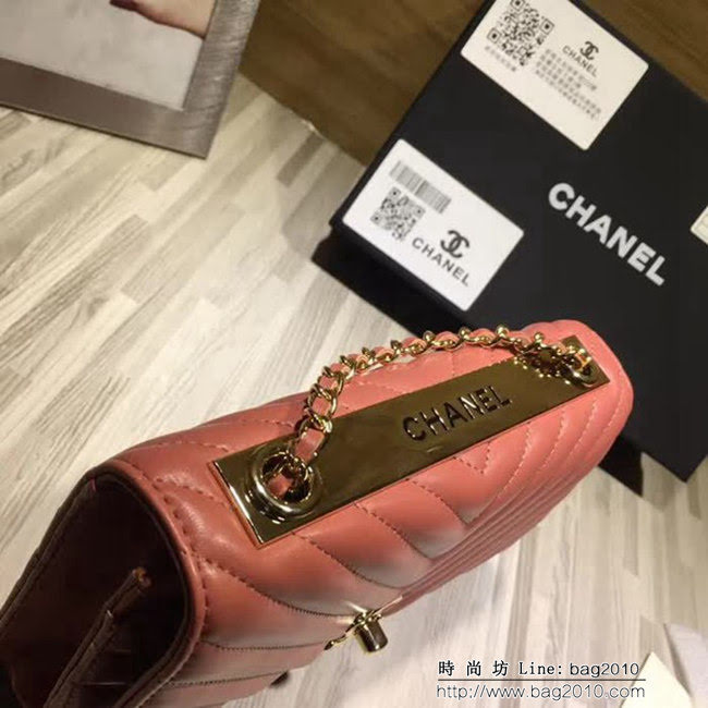 香奈兒CHANEL V982新款新顏色專櫃品質羊皮鏈條小包 DSC1259